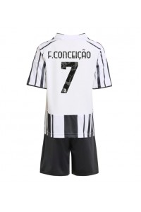 Juventus Francisco Conceicao #7 Babytruitje Thuis tenue Kind 2025-26 Korte Mouw (+ Korte broeken)